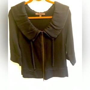 Knit zip up Sweater size Large